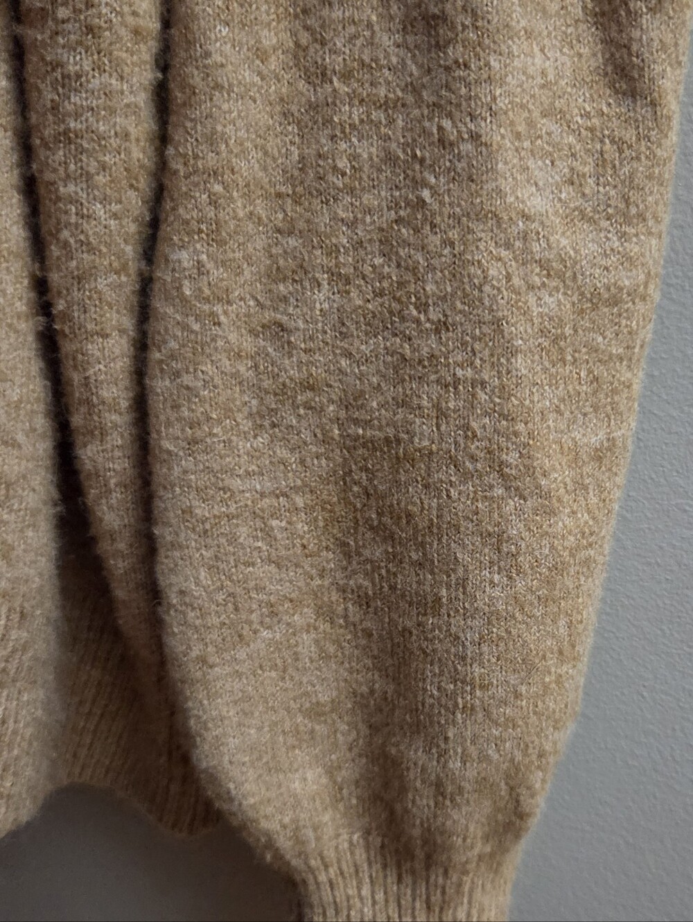 GAP Women's Medium CashSoft Tan Henley Long Sleeve Sweater with Buttons - Picture 5 of 8